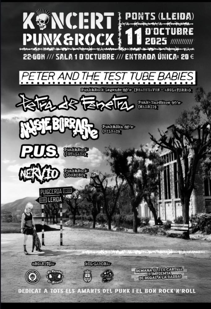 Koncert Punk&Rock - Ponts - 11 octubre 2025