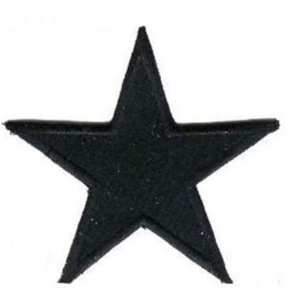 PARCHE BORDADO ESTRELLA NEGRA