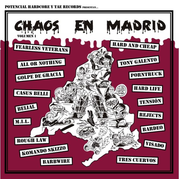 CHAOS EN MADRID Vol.1 (INCLUYE FANZINE) LP