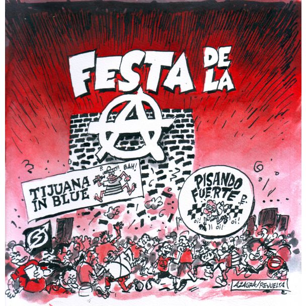 TIJUANA IN BLUE / PISANDO FUERTE La Festa de la A 1986 LP