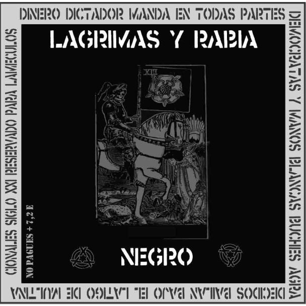 LAGRIMAS Y RABIA Negro CD