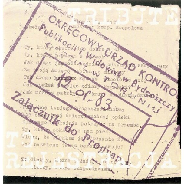 TRIBUTE TO REJESTRACJA CD