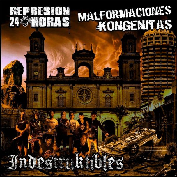 REPRESIÓN 24 HORAS / MALFORMACIONES KONGÉNITAS Indestruktibles  Split LP