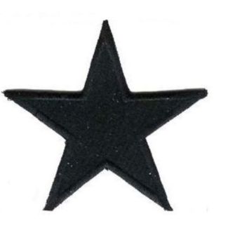 PARCHE BORDADO ESTRELLA NEGRA
