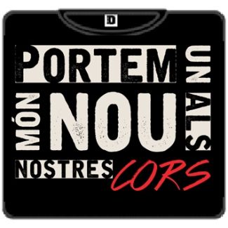kamiseta PORTEM UN NOU MÓN ALS NOSTRES CORS