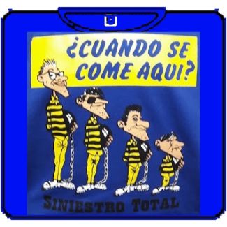 SINIESTRO TOTAL - CUANDO SE COME AQUI Kamiseta manga corta